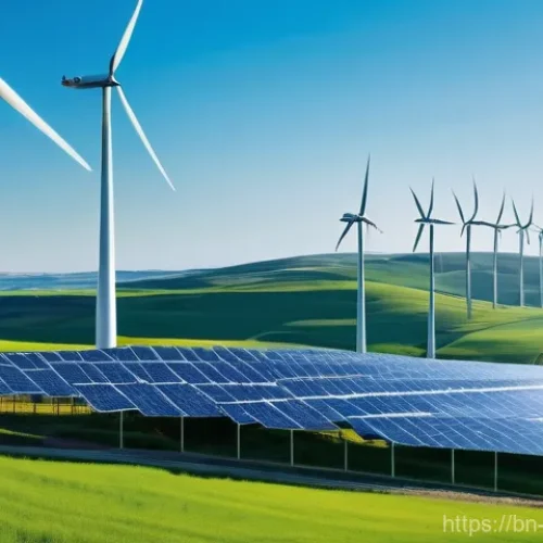 Home 17 녹색산업 직무와 관련된 기술 - **Renewable Energy Innovation:**
A vibrant, panoramic view of a futuristic, sustainable landscap...