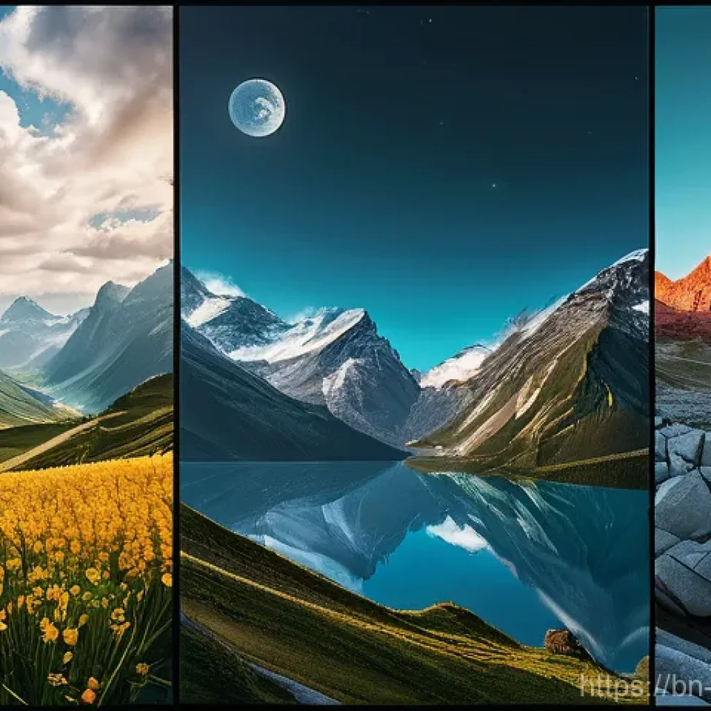녹색산업 업무에 필요한 실습 - Here are three detailed image prompts: