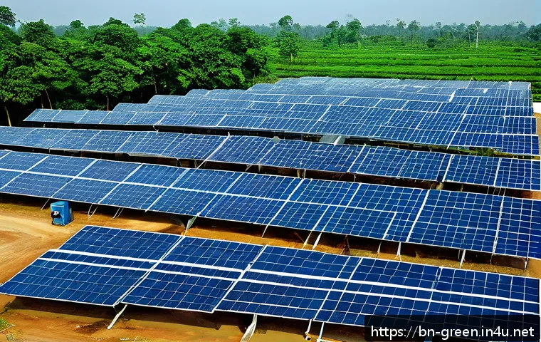 녹색산업 실무 사례 - A modern solar-powered manufacturing facility in Bangladesh, featuring large solar panels installed ...
